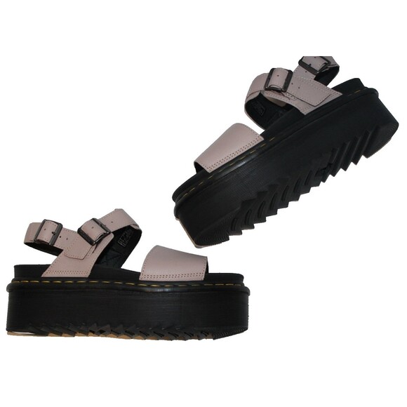 DR MARTENS WOMEN'S VOSS QUAD PLATFRORM LEATHER SANDALS SZ 10 NWOB - Picture 5 of 6